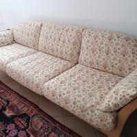 Divano Letto 3 posti in Legno Massello - Stile Rus