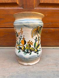 Rocchetto albarello vaso farmacia ceramica Cerreto