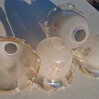 4 TAZZE VETRO PER LAMPADARIO