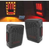 FANALI JEEP WRANGLER JK 07-18 A LED FUMÉ