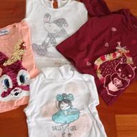 Magliette 12 mesi mezza stagione manica lunga