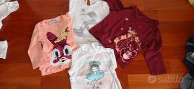 Magliette 12 mesi mezza stagione manica lunga