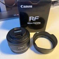 Obiettivo Canon RF 16mm f2.8 STM Garanzia 2 anni