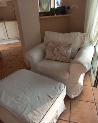 Poltrona ektorp fodera bianca ikea
