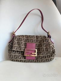 Fendi Mamma Forever Mini Zucchino Rosa e Beige