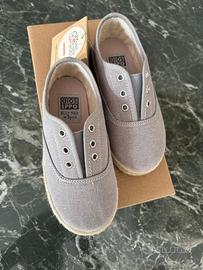 Scarpe tela bambino Gioseppo grigio baige numero 2