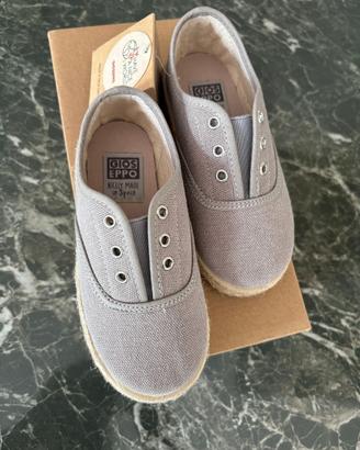 Scarpe tela bambino Gioseppo grigio baige numero 2