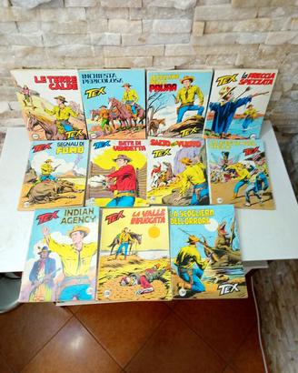 11 fumetti TEX vintage anni 80 collezione 