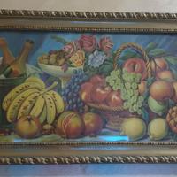 Quadro d'epoca natura morta frutta