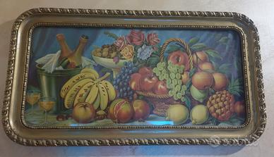 Quadro d'epoca natura morta frutta