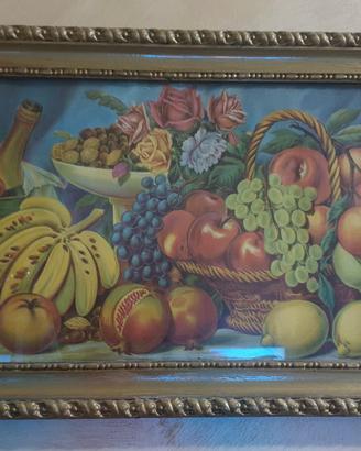 Quadro d'epoca natura morta frutta