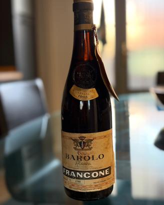 Barolo riserva cantina Francone