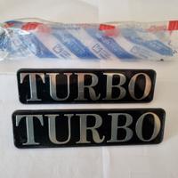 COPPIA SCRITTA "TURBO" MINIGONNA LANCIA DELTA HF