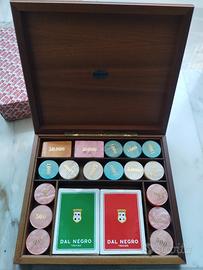 Cofanetto legno carte poker Dal Negro


