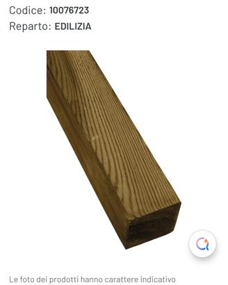 palo in legno AUTOCLAVATO 