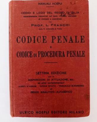 Codice Penale e codice di procedura penale