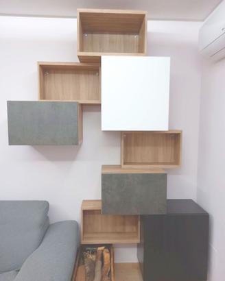 Pensile libreria moderna mobile con anta Ikea