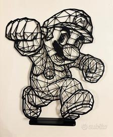 Super Mario Line Art – stampa 3D con basetta