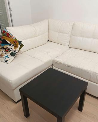 Divano angolare chaise longue + pouf estraibile