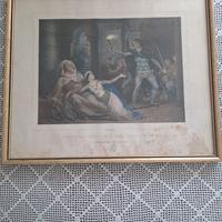 Quadro con stampa antica