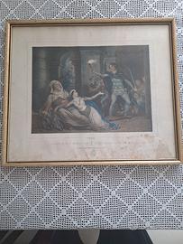 Quadro con stampa antica