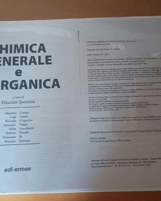 Fascicolo univ. chimica generale e inorganica