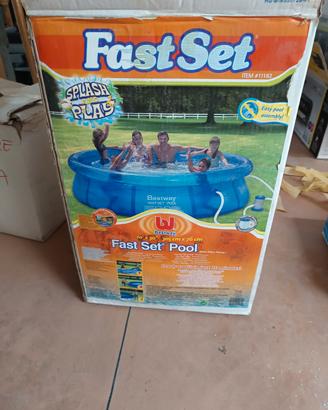 Piscina Bestway Fast Set 305cm + Pompa Filtro + te