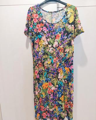 Vestito lungo a fiori 