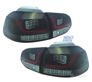FANALI VOLKSWAGEN VW GOLF 6 08-12 A LED FONDO NERO