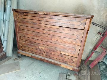 cassettone mobile antico in legno