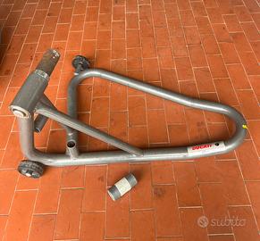 Cavalletto alza moto monobraccio posteriore