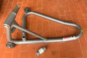 Cavalletto alza moto monobraccio posteriore