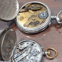 Lotto orologi da tasca in argento vintage 