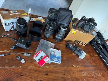 Kit Fotografico Professionale Nikon D610 + Lente +