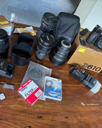 Kit Fotografico Professionale Nikon D610 + Lente +