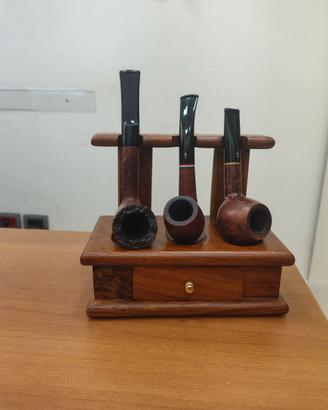 Portapipe in legno di ciliegio