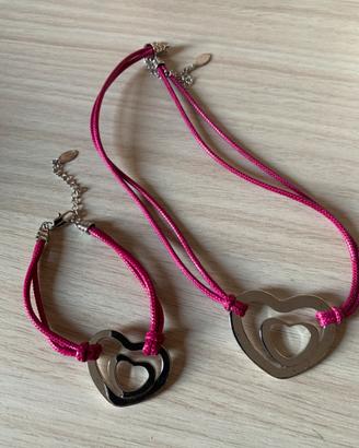 Parure collana e bracciale