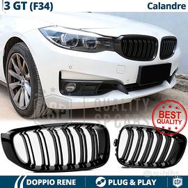 GRIGLIE Doppio Rene per BMW Serie 3 GT Nero Lucido