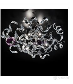 Plafoniera a soffitto riccioli in alluminio