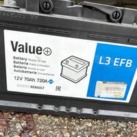 Batteria renault  12V 70Ah 720A Nuova