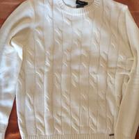 Maglione nuovo a girocollo bianco Markup man tg.XL