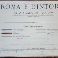 Cartina  TCI Roma  1931