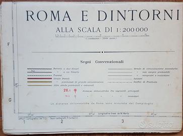 Cartina  TCI Roma  1931