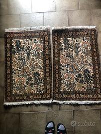 Coppia tappeti iraniani Kerman