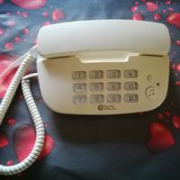 Telefono con tasti colore bianco