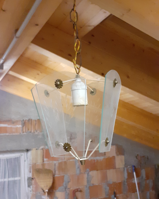 Lampadario in vetro