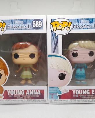 Funko POP Young Elsa e Anna Disney 588 589 Frozen