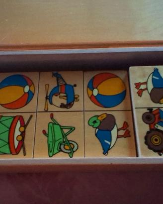 Domino Vintage in Legno - "Deco Toys - Made in Hol