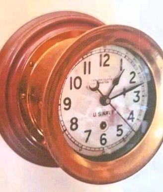 RARISSIMO OROLOGIO US NAVY -WWII - Brass Bulkhead