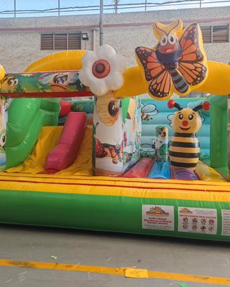 Multigioco gonfiabile con scivolo gioco in pvc